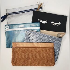 Bundle Set Of 5 Ipsy Travel Makeup Bags